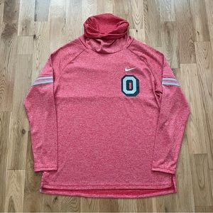 Nike Ohio State University Buckeyes Cowl Neck Long Sleeve Pullover Woman’s Large